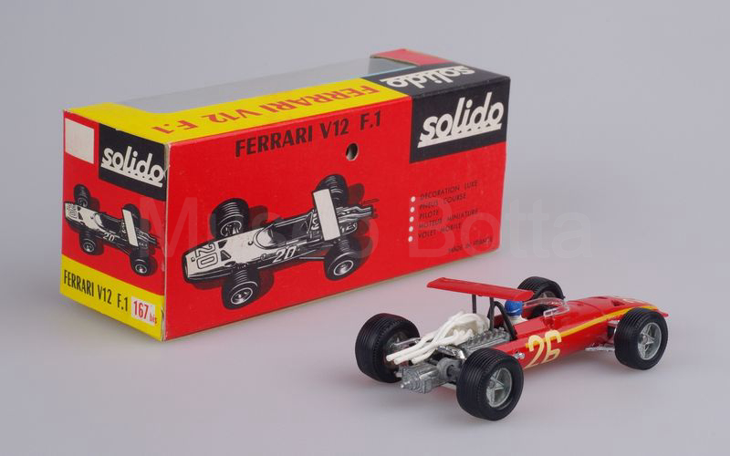 SOLIDO (167bis) Ferrari 312 V12 F.1 n° 26 G. P. di Francia 1968 rosso