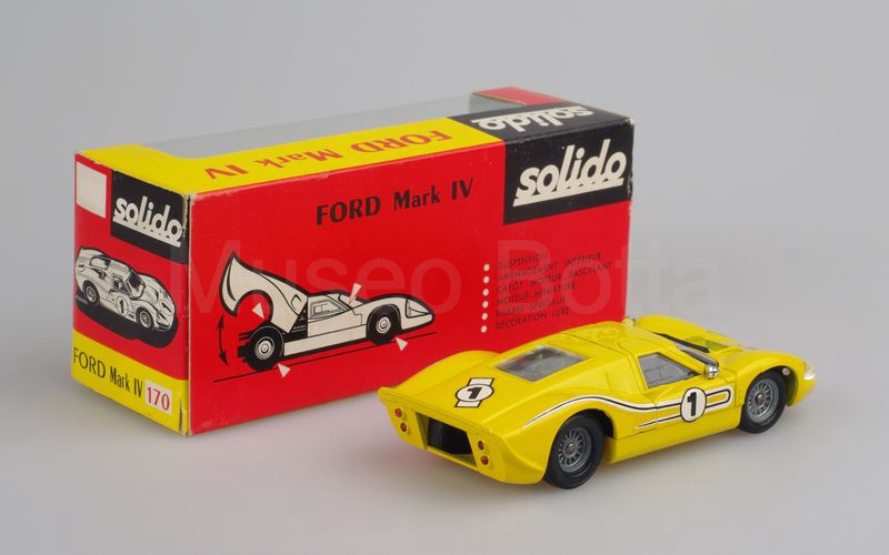 SOLIDO (170-1b) Ford Mark IV n° 1 Le Mans 1967 giallo limone