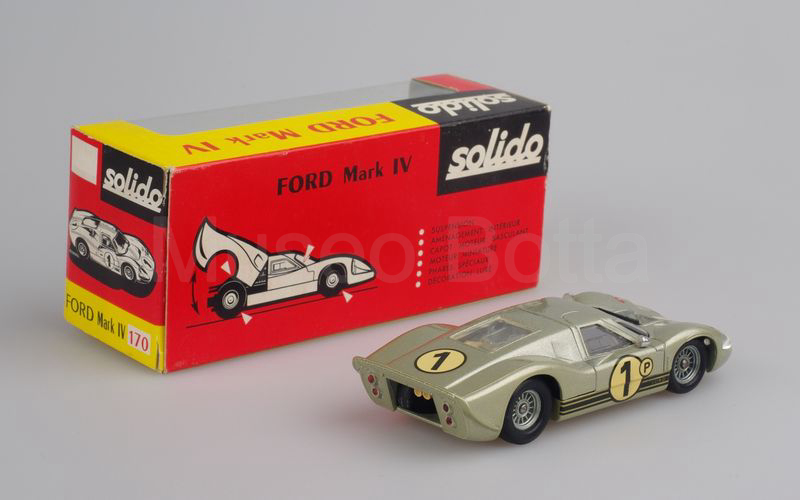 SOLIDO (170-2) Ford Mark IV n° 1 prove Le Mans 1967 grigio argento