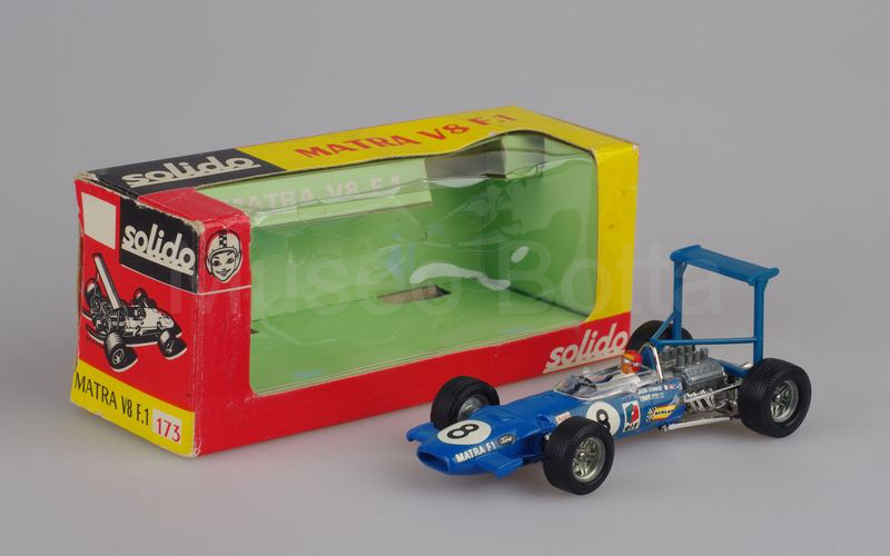 SOLIDO (173-2) Matra Ford 510 V8 F.1 1968 blu Francia cerchi non forati