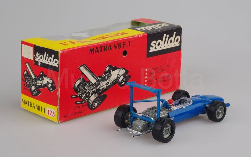 SOLIDO (173-1) Matra Ford 510 V8 F.1 1968 blu Francia cerchi forati