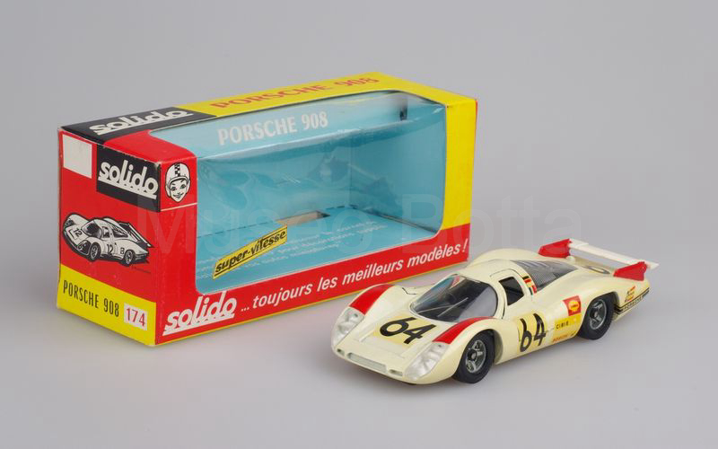 SOLIDO (174) Porsche 908L n° 64 Le Mans 1969 panna