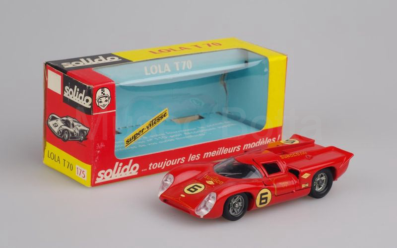 SOLIDO (175-1c) Lola T70 Mk3B n° 6 Daytona 1969 rosso