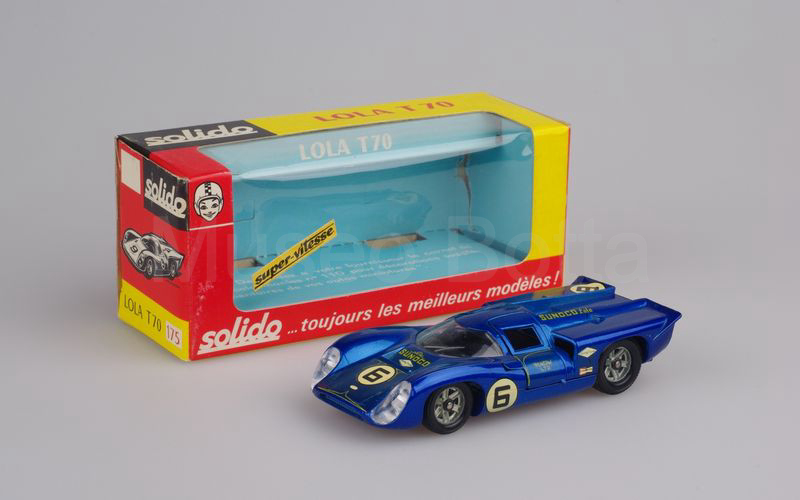 SOLIDO (175-1b) Lola T70 MK3B n° 6 Daytona 1969 blu violetto scuro metallizzato