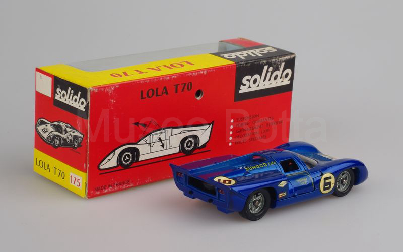 SOLIDO (175-1b) Lola T70 MK3B n° 6 Daytona 1969 blu violetto scuro metallizzato