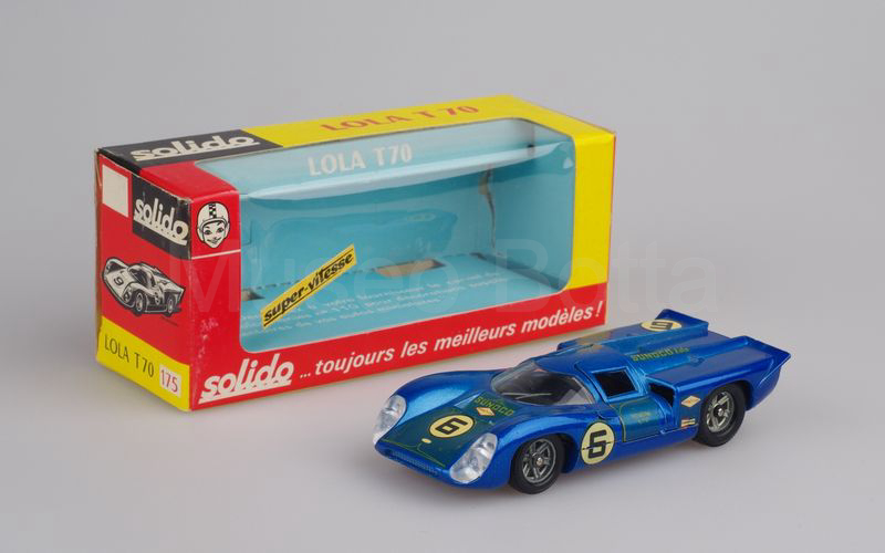 SOLIDO (175-1a) Lola T70 MK3B n° 6 Daytona 1969 blu metallizzato