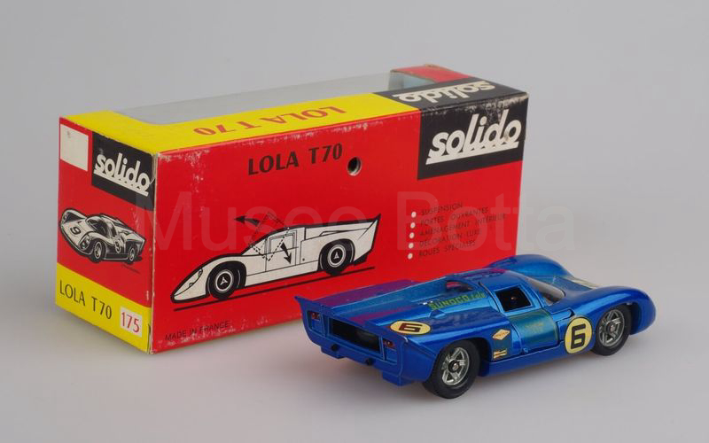 SOLIDO (175-1a) Lola T70 MK3B n° 6 Daytona 1969 blu metallizzato