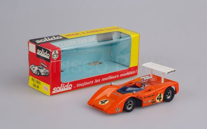 SOLIDO (176-1a) Mc Laren M8B 1969 Can-Am arancio