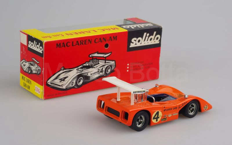 SOLIDO (176-1a) Mc Laren M8B 1969 Can-Am arancio