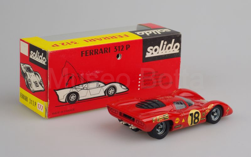 SOLIDO (177) Ferrari 312 P n° 18 Le Mans 1969 rosso