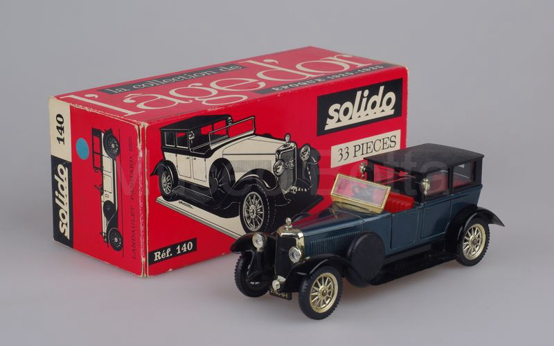 SOLIDO (140) Panhard Levassor 8 cilindri 1925 blu scuro metallizzato-nero