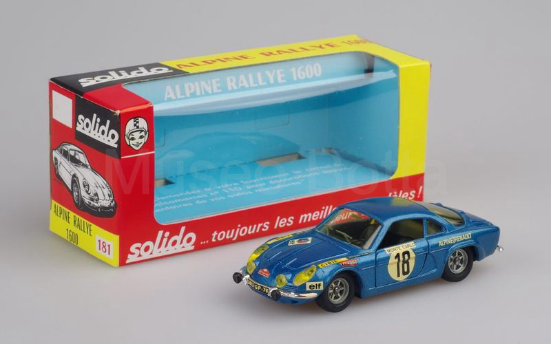 SOLIDO (181-2) Alpine Renault A110 1600 berlinette Rally Monte Carlo 1970 blu metallizzato