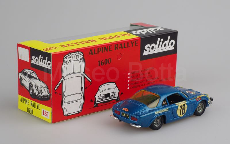 SOLIDO (181-2) Alpine Renault A110 1600 berlinette Rally Monte Carlo 1970 blu metallizzato