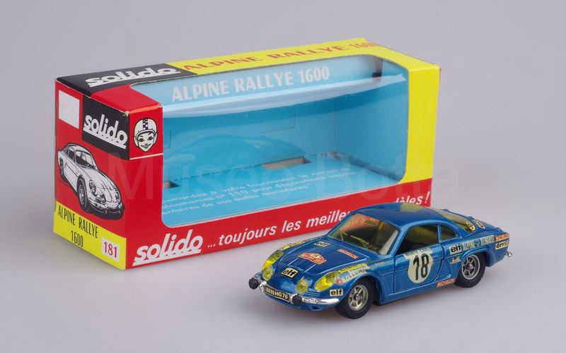 SOLIDO (181-3) Alpine Renault A110 1600 berlinette Rally Monte Carlo 1973 blu metallizzato