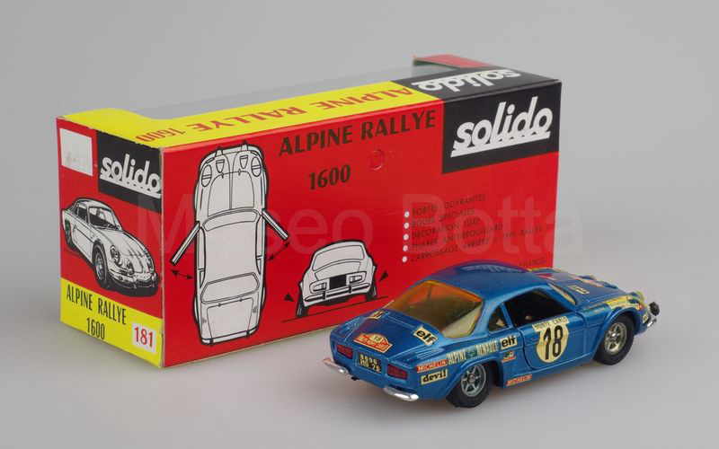 SOLIDO (181-3) Alpine Renault A110 1600 berlinette Rally Monte Carlo 1973 blu metallizzato