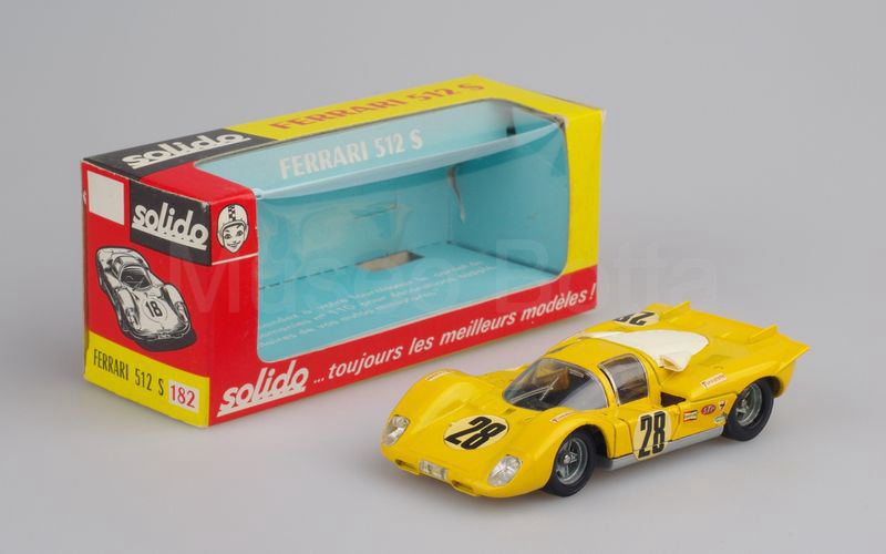 SOLIDO (182-2b) Ferrari 512S n° 28 Daytona 1970 giallo-argento