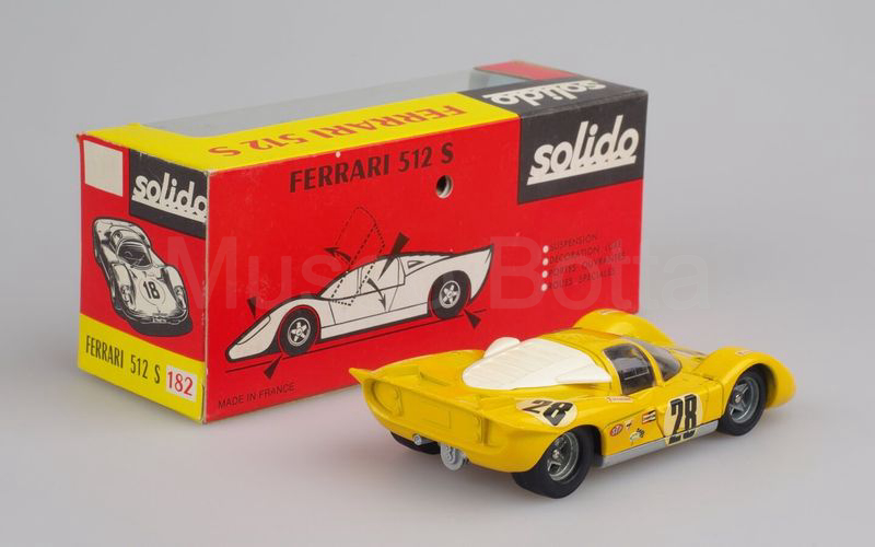 SOLIDO (182-2b) Ferrari 512S n° 28 Daytona 1970 giallo-argento