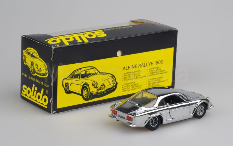 SOLIDO (181-6) Alpine Renault A110 1600 berlinette 1969 cromato