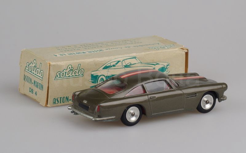 SOLIDO (111-2b) Aston Martin DB 4 1ª serie coupé 1958-1960 grigio scuro metallizzato