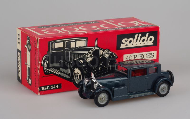 SOLIDO (144-2b) Voisin C24 Carène 1934 blu grigio scuro metallizzato