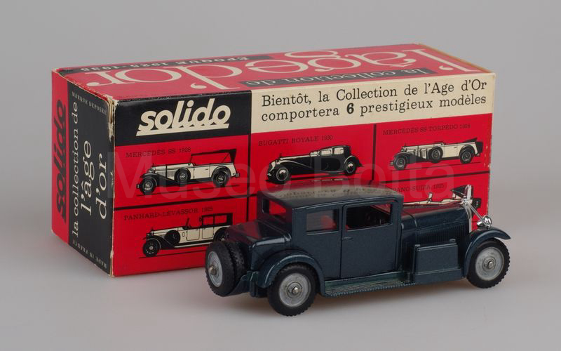 SOLIDO (144-2b) Voisin C24 Carène 1934 blu grigio scuro metallizzato