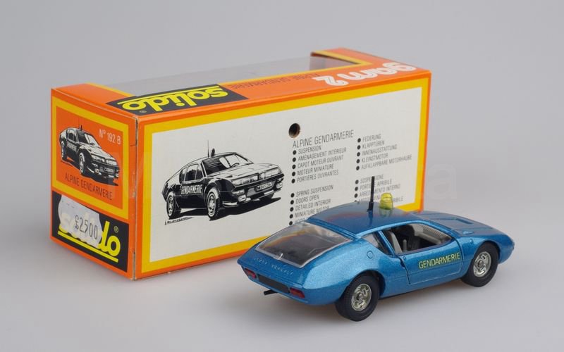 SOLIDO (192B-1) Alpine Renault A310 coupé 1971 "GENDARMERIE" blu chiaro metallizzato