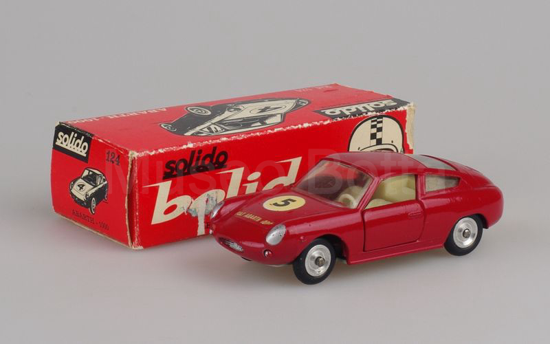 SOLIDO (124-3) Fiat Abarth 1000 1961 rosso scuro n. 5