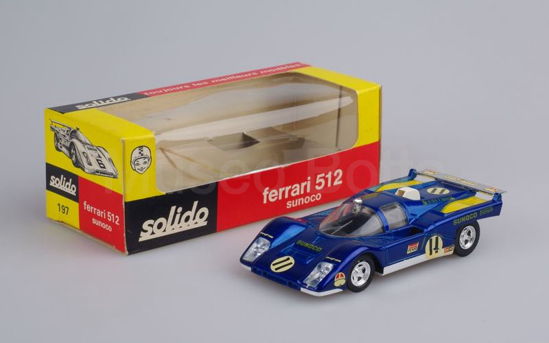 SOLIDO (197) Ferrari 512 M "SUNOCO" n° 11 Le Mans 1971 blu metallizzato-cromo