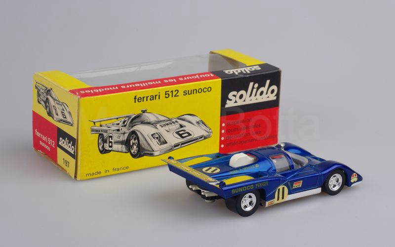 SOLIDO (197) Ferrari 512 M "SUNOCO" n° 11 Le Mans 1971 blu metallizzato-cromo