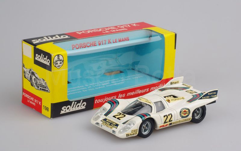 SOLIDO (198-2) Porsche 917 4,9 L K7 n° 22 Le Mans 1971 "MARTINI" bianco