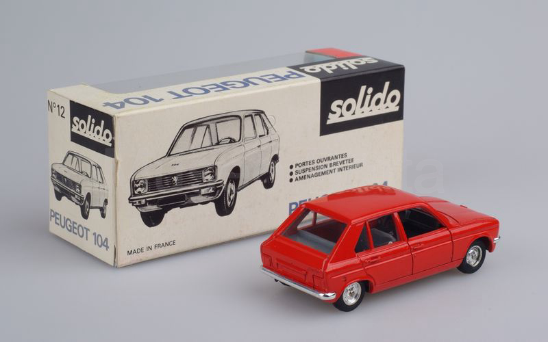 SOLIDO (12-1) Peugeot 104 1972-1975 rosso arancio