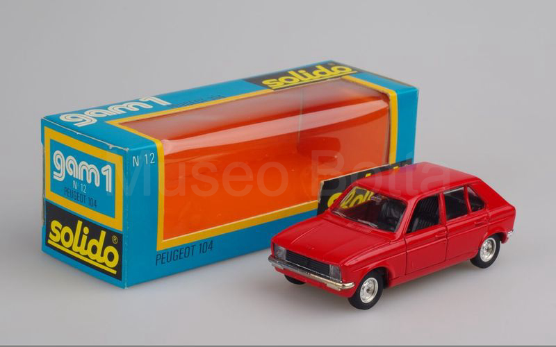 SOLIDO (12-2) Peugeot 104 1972-1975 rosso