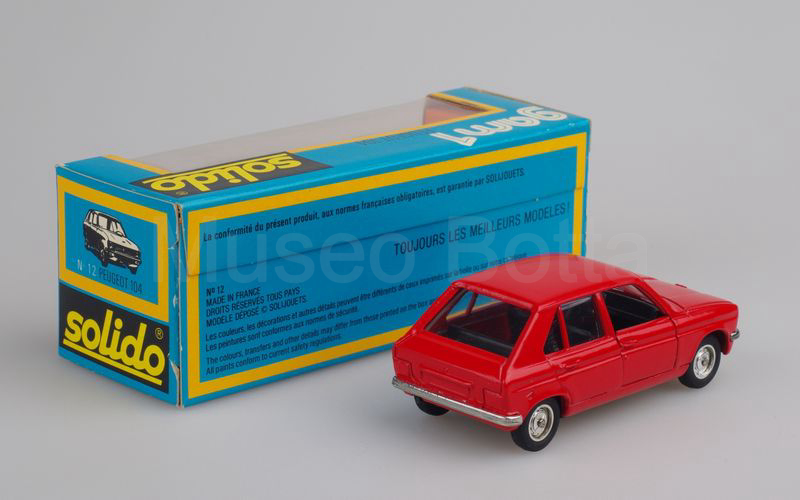 SOLIDO (12-2) Peugeot 104 1972-1975 rosso