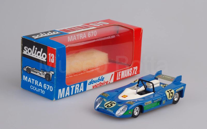 SOLIDO (13) Matra 670 coda corta Le Mans 1972 azzurro