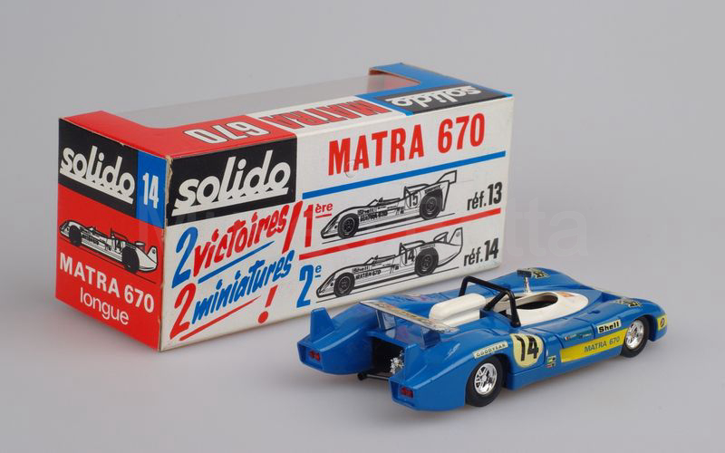 SOLIDO (14) Matra 670 coda lunga Le Mans 1972 azzurro