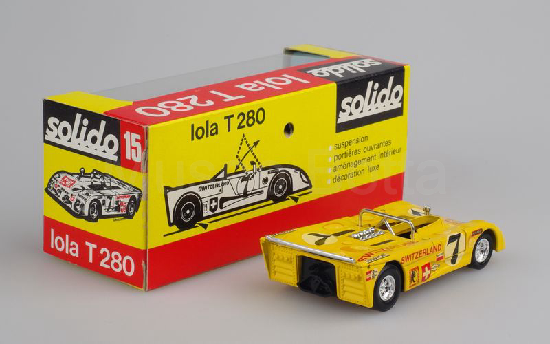 SOLIDO (15) Lola T 280 Le Mans 1972 giallo