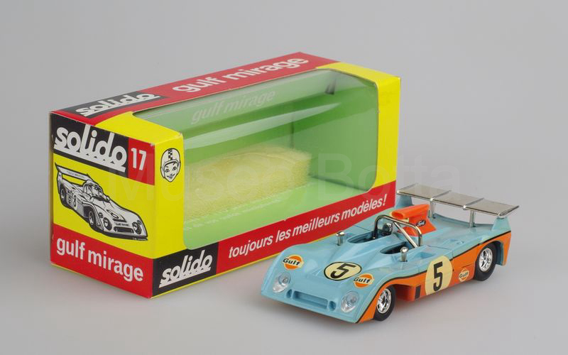 SOLIDO (17) Ford Mirage GULF n° 5 Spa 1973 azzurro-arancio