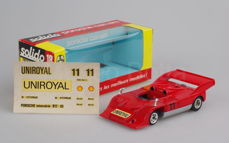 SOLIDO (18-Ca) Porsche 917/10 TC "UNIROYAL" Interserie 1973 rosso-argento (preserie)