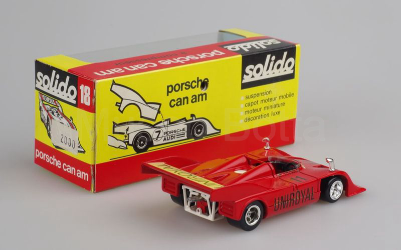 SOLIDO (18-Cc) Porsche 917/10 TC "UNIROYAL" Interserie 1973 rosso