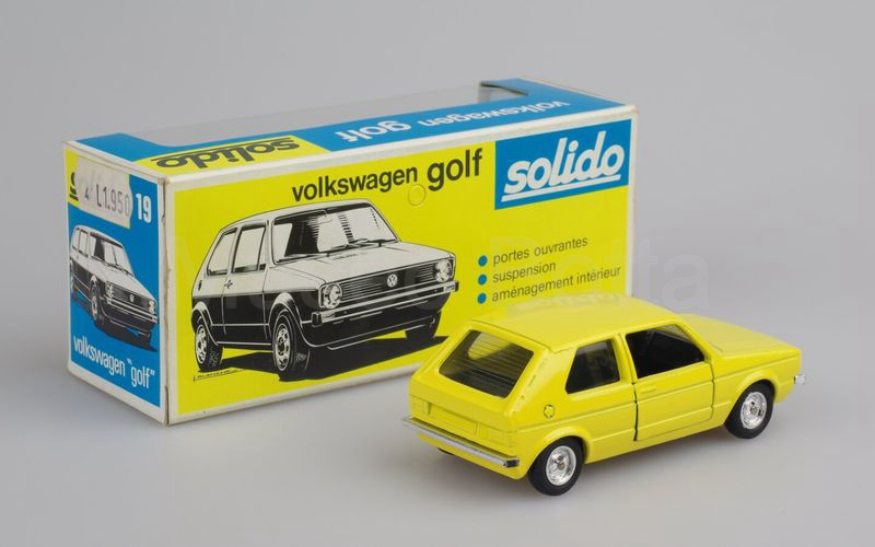 SOLIDO (19) Volkswagen Golf 1ª serie 1974/1983 giallo limone