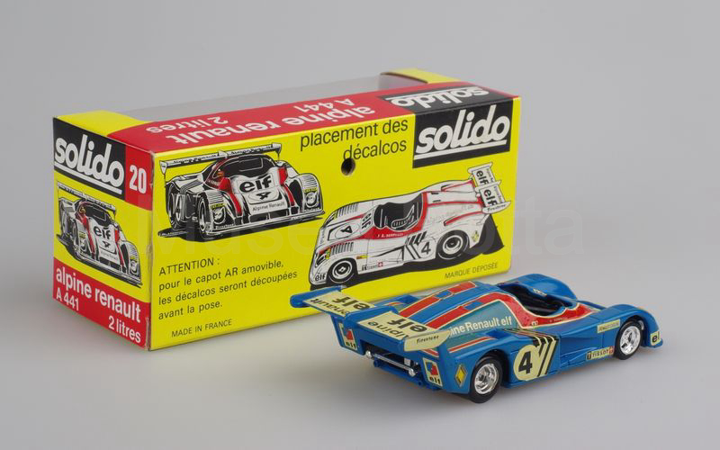 SOLIDO (20) Alpine Renault A 441 2L 1974 azzurro