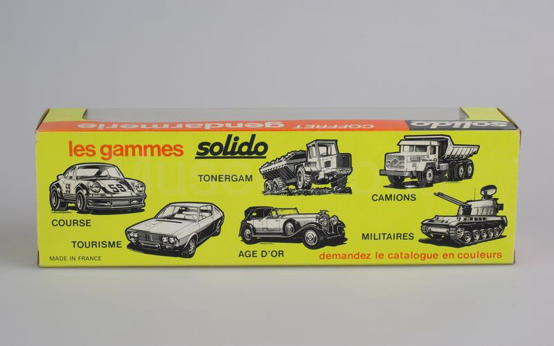 SOLIDO (613) SET GENDARMERIE con Renault 12 break blu scuro