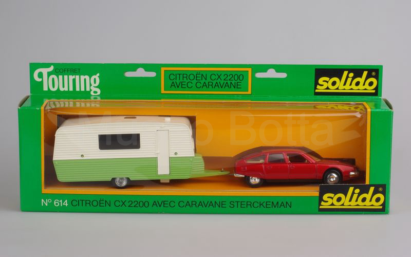 SOLIDO (614) SET TOURING con Citroen CX 2200 e roulotte Sterckeman