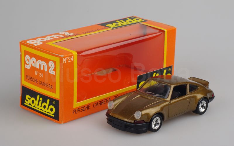 SOLIDO (24-2) Porsche 911 Carrera RS 1972 stradale marrone metallizzato-nero