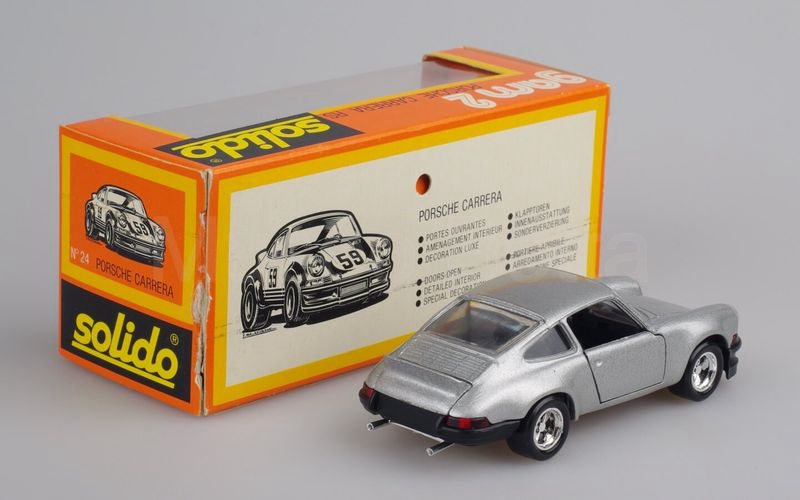 SOLIDO (24-4) Porsche 911 Carrera RS 1972 stradale argento-nero