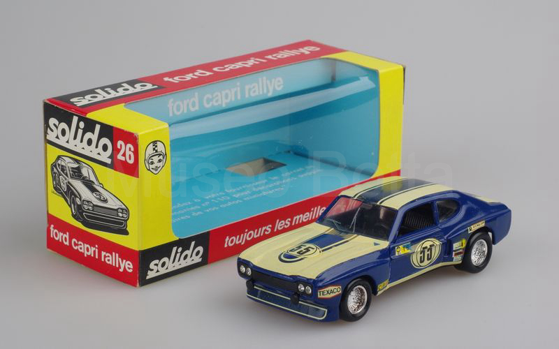 SOLIDO (26-5) Ford Capri 2600 RV Le Mans 1973 blu metallizzato