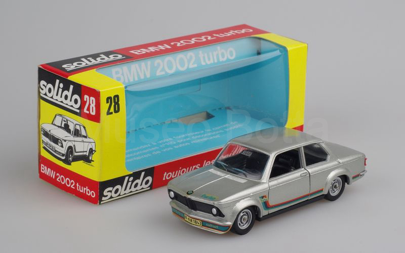 SOLIDO (28-1) BMW 2002 Turbo 1973 argento cerchi alluminio (preserie)