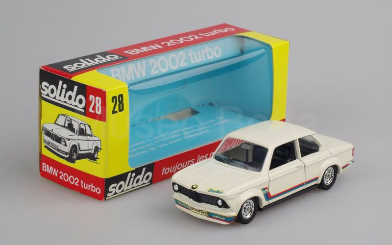 SOLIDO (28-3) BMW 2002 Turbo 1973 bianco cerchi cromati