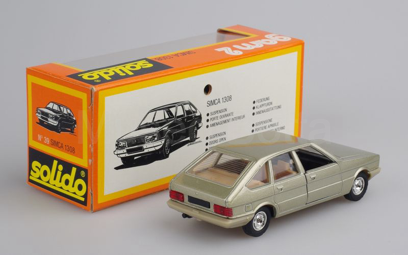 SOLIDO (39-1) Simca 1308 GT 1975 grigio metallizzato paraurti grigi