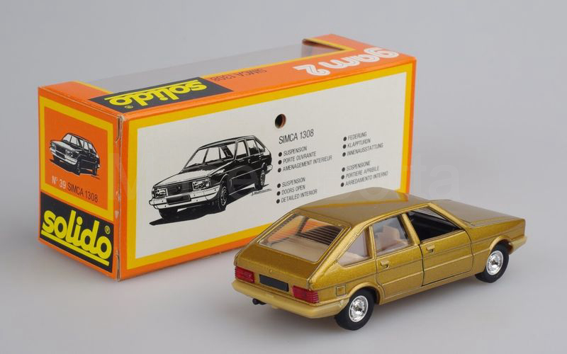 SOLIDO (39-2) Simca 1308 GT 1975 oro paraurti beige